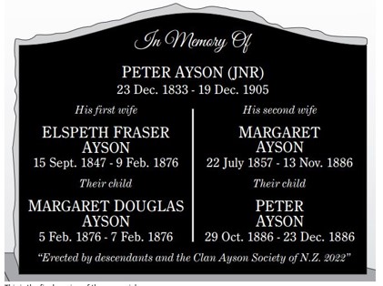 Peter Ayson Headstone